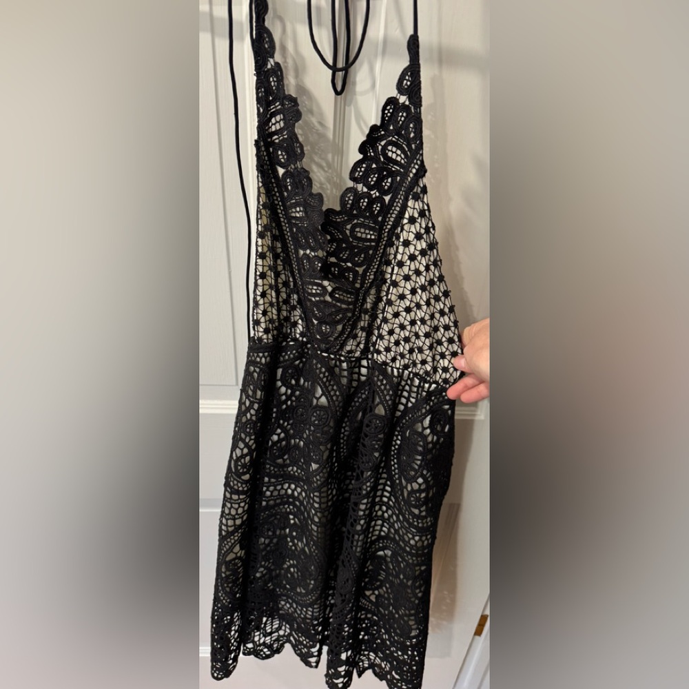 Elegant Black Lace Dress